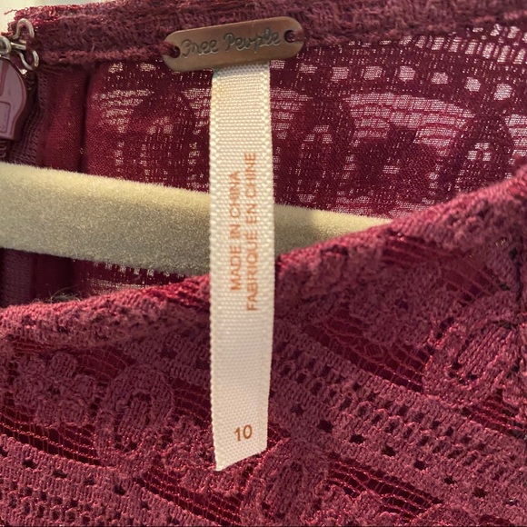 NWOT FREE PEOPLE CANDY WOVEN LACE DRESS - SIZE 10. - Picture 5 of 5